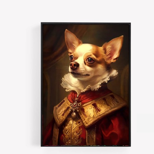 Royal chihuahua dog - , vintage