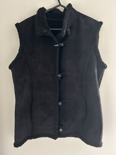 Ladies casual club black faux - club,