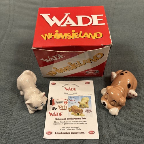 Wade pottery pets pinkie and - wade,