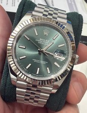 Rolex Date just 41 Mint Green