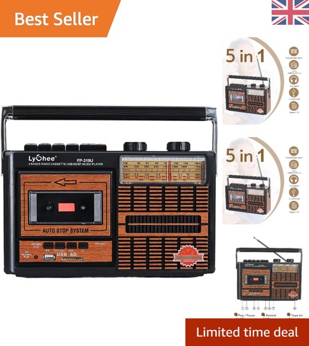 Retro boombox cassette - 5-in-1,