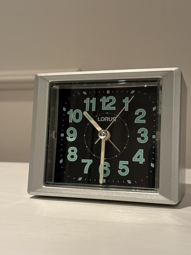Lorus silver tone bedside - lorus,