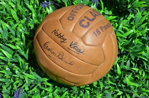Autographed vintage football - autographed,