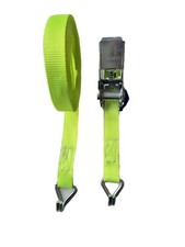 800kg Light Duty 10m 25mm Tie Down Cargo Truck Ratchet Straps Claw J Hook Green