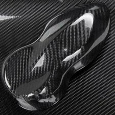 30x152cm PVC 5D Carbon Fiber Vinyl Foil Film Car Wrap Roll Sticker Decal Black