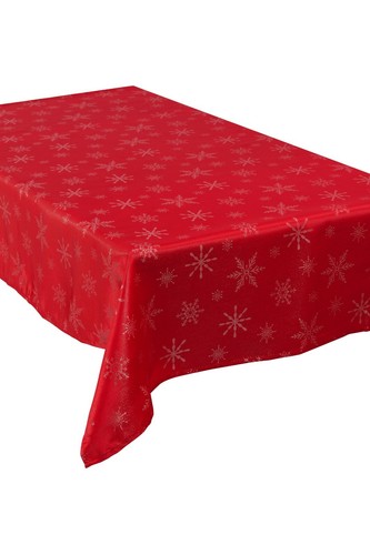 Christmas snowflake tablecloth - christmas,