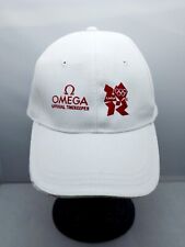 Omega Olympics London 2012 White & Red Baseball Cap Adjustable - RARE