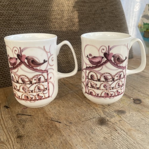 Pair bone china coffee - /, tea