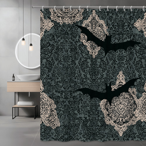 Gothic bat lace print - bat,
