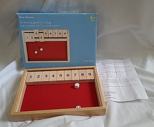Shut the box strategy - shut,