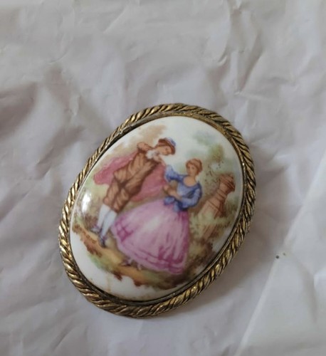 Vintage limoges france brooch - vintage,