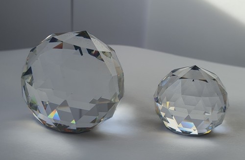 Pretty clear cut glass prism - pretty,