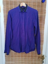 Ventuno Men's Shirt-Purple&Slim Fit& Long Sleeve Shirt Size 38✨?✨