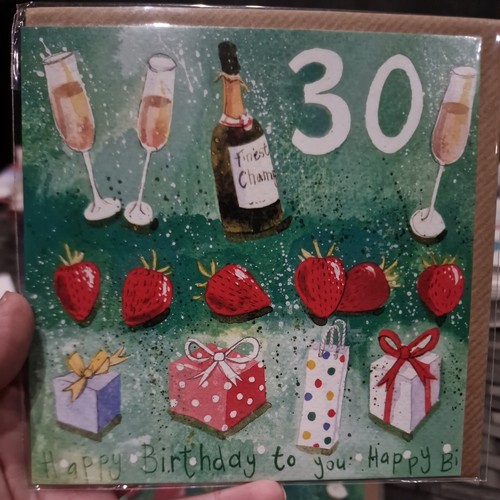 Alex clark card 30th birthday - card,