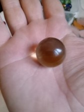 Vintage large brown glass Marble