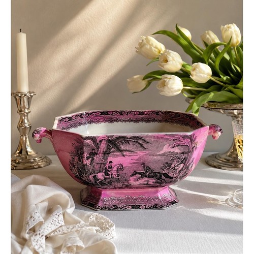 Large pink lustreware - large,