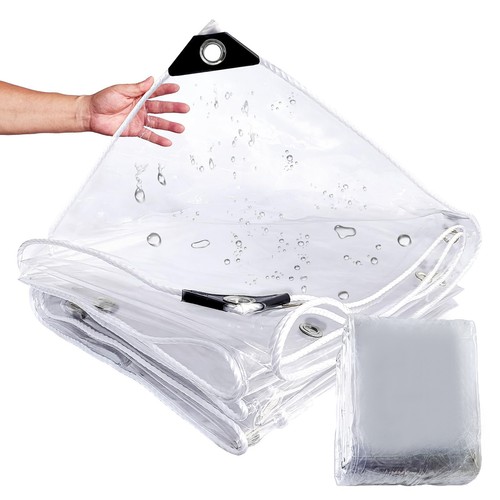 Clear pvc tarpaulin sheet - clear,
