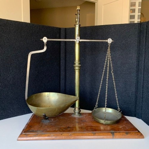 Antique solid brass balance - brass,