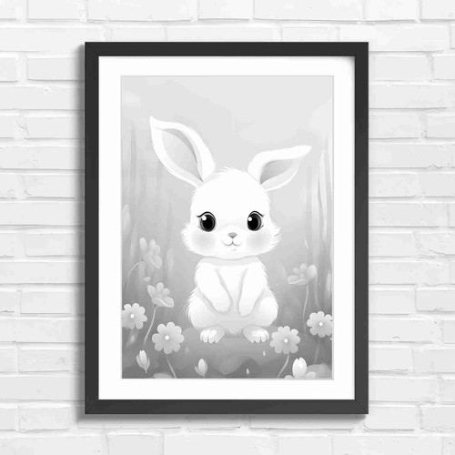 Adorable white bunny - adorable,