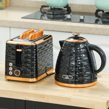 Blue Kettle and Toaster Set