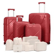 Piece luggage set hard shell - 4,