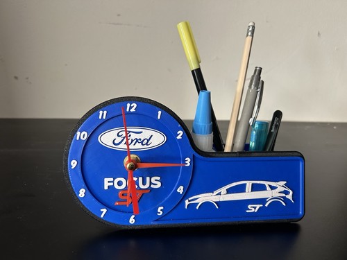Ford desk clock - clock, organiser