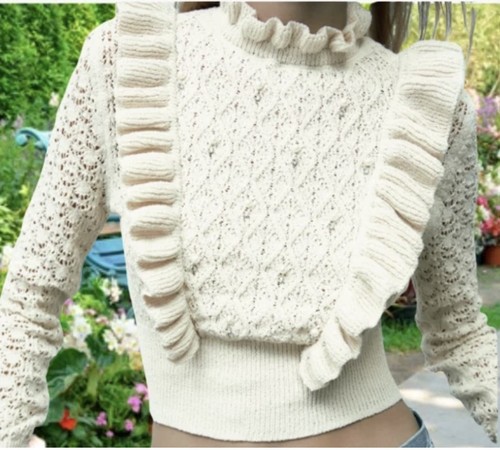Zara women ruffled knit - zara,