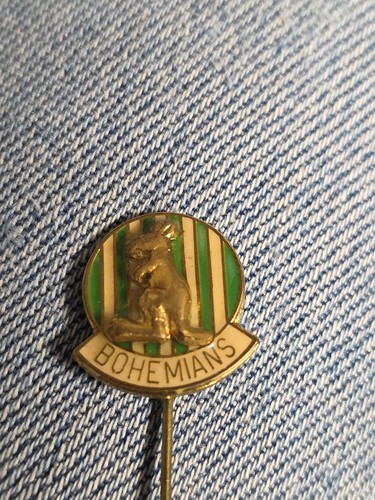 Vintage football bohemians pin - football,