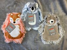 Novelty Snuggly Hot Water Bottle - Choice of 3 Furry Friends Cover Designs