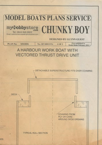 Model boat plans chunky boy - plans,