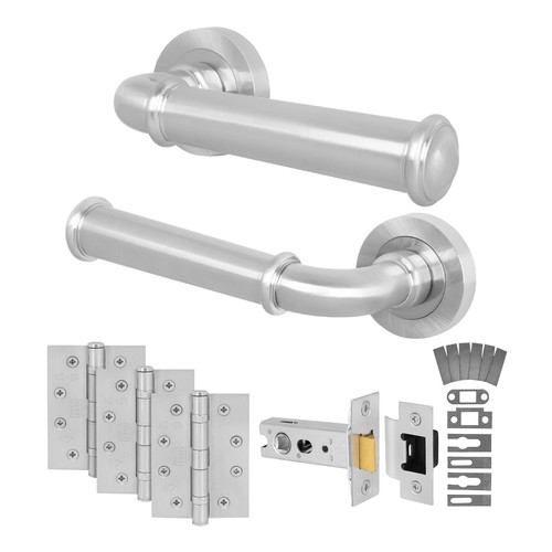 Satin internal door handle - satin,