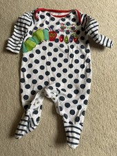 Eric Carle Hungry Caterpillar Baby Bodysuit 0-3 Months Popper