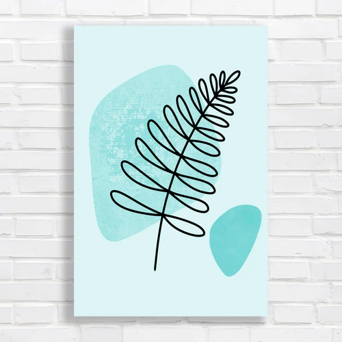Minimalist pastel leaf - pastel,