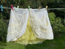 70 years old 1950's original soft nylon petticoat 23 inches long.. Last of 4