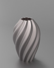 Aurelia Vase – Modern Spiral