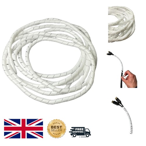 Elegant white cable - 2m, tidy