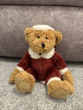 Russ Berrie Kris Christmas Santa Outfit Teddy Bear Soft Plush Toy