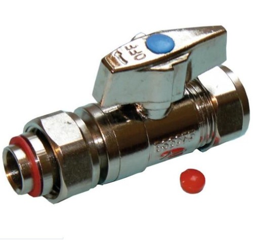 15mm straight chrome service - straight,