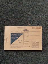 Sk222 Motor Fuel Ration Book Motor Car 1101 - 1500