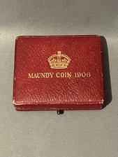 Edward VII Maundy Set 1906 Original Dated Maroon Case