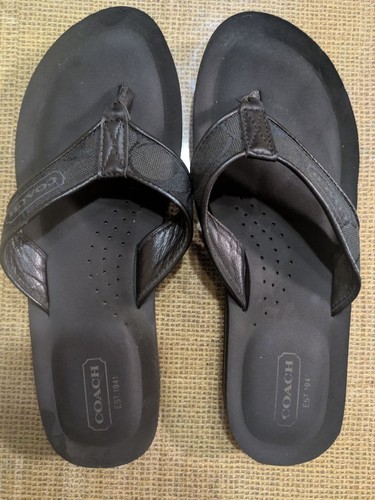 Coach thong sandals size - coach,