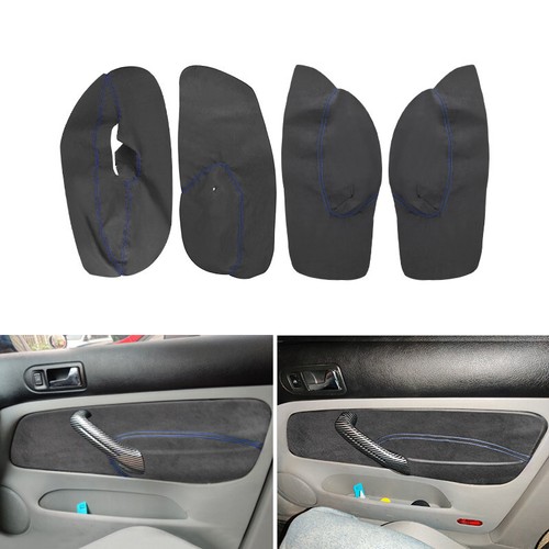 Rhd suede leather door panel - leather,