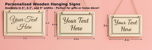 Personalised wooden sign - personalised,