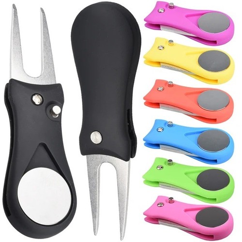 Golf divot repair tool with - golf,