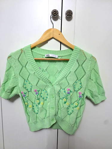 Zara women green - green, knit