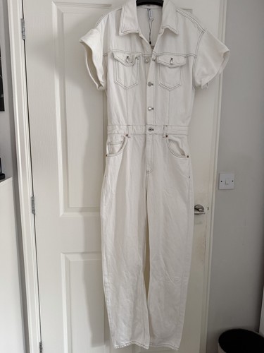 Zara ecru denim - ecru, jumpsuit