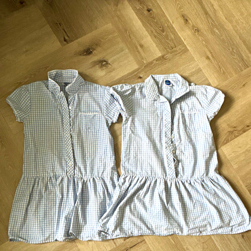 Girls blue white gingham - girls,