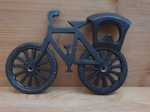 Bottle opener bicycle - bottle, cast