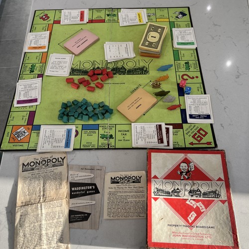 Waddingtons monopoly 1950 - waddingtons, 1950’s