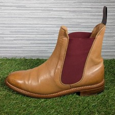 Vintage NPS Chelsea Ankle Boots Brown Leather Made In England Womens Size UK 3